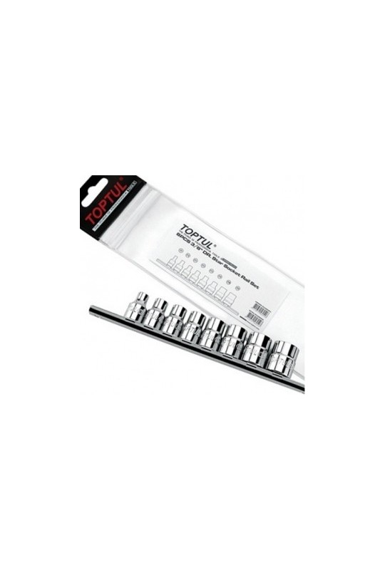 Набір головок TORX 3/8 E8-E20 8ед.(звезда Давида) TOPTUL GAAG0802