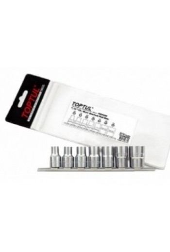 Набір головок TORX 1/2 E10-E24 7ед.(звезда Давида) TOPTUL GAAG0704