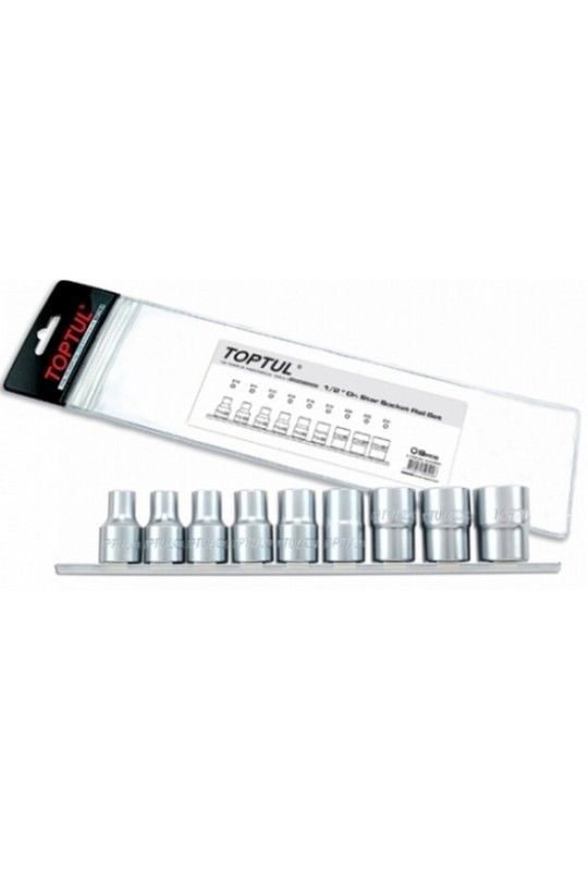 Набір головок TORX 1/2 E10-E24 9ед.(звезда Давида) TOPTUL GAAG0901