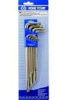 Набір ключів TORX 8 ед. (Т 9-Т40) з розворотом в рукоятці KING TONY (20318PR)