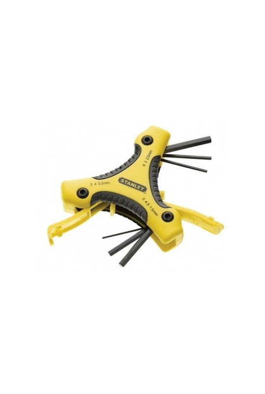 Набір ключів шестигранних STANLEY Triangle з ручкою, 9шт