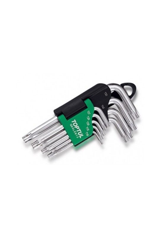Набір Г-обр. ключей TORX T10-T50 9ед. TOPTUL GAAL0913