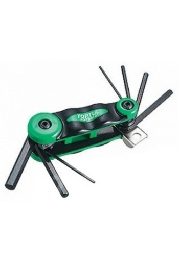 Набір складних ключів HEX: 2,2.5,3,4,5,6,8мм TOPTUL AGFB0701