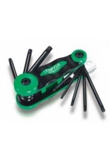 Набір складних ключів TORX: T9-T40 TOPTUL AIFB0801