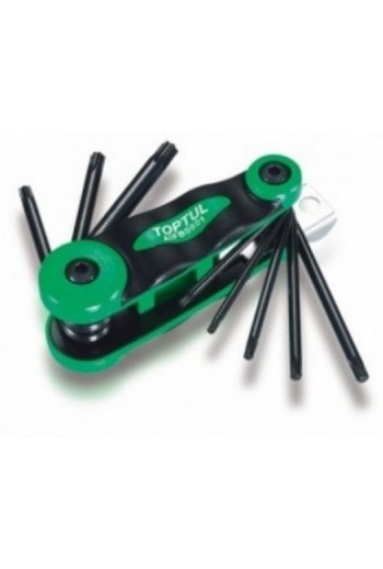 Набір складних ключів TORX: T6-T25 TOPTUL AIFB0802