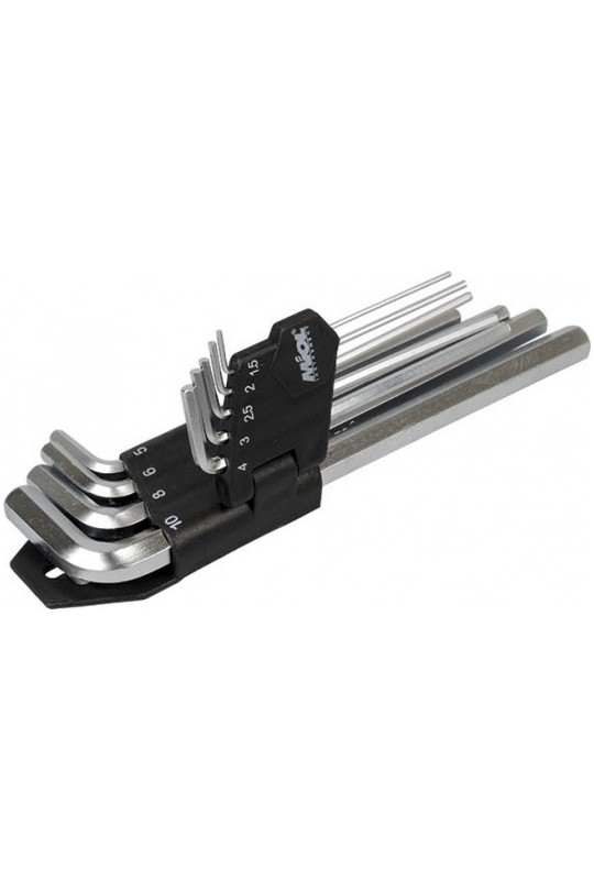 Набір ключів шестигранних MIOL СRV 9 шт