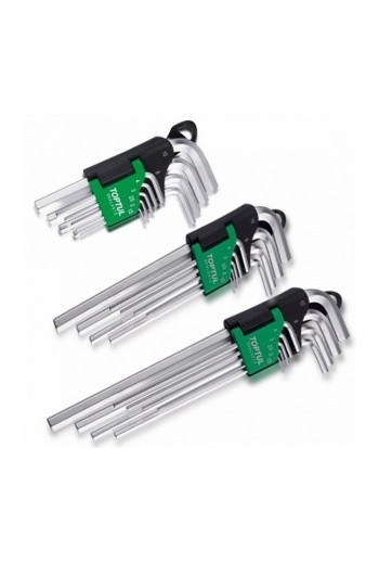 Набір Г-обр.шестигранников 1,5-10мм 9ед. Длинних TOPTUL GAAL0910