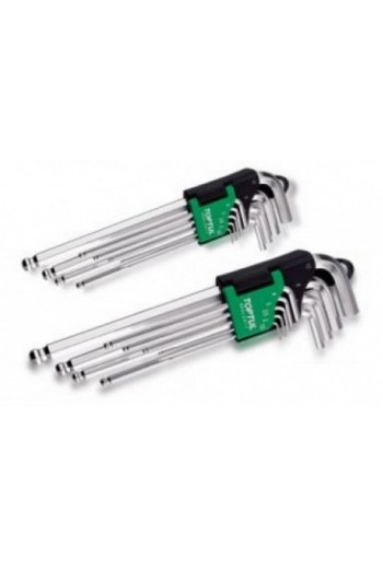 Набір Г-обр.шестигр. 1,5-10мм 9ед. довгих з шаром TOPTUL GAAL0916