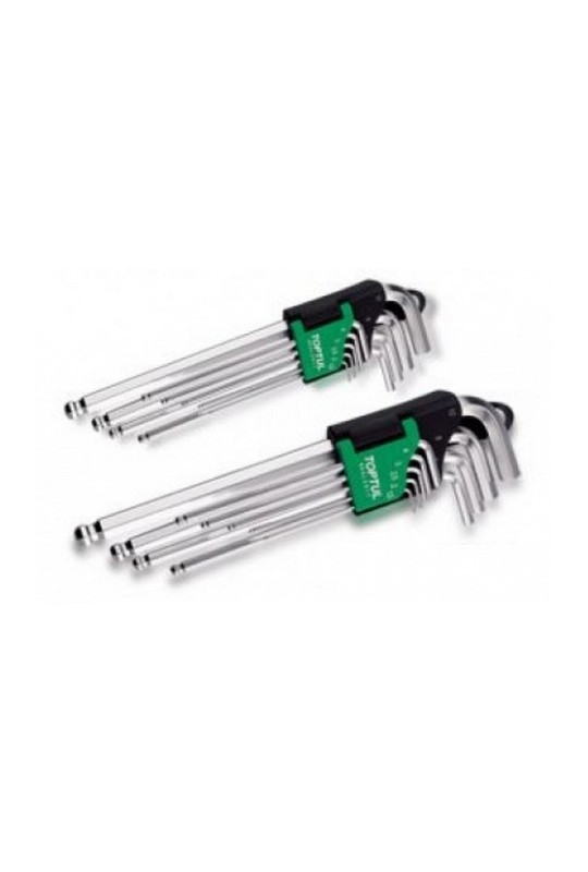 Набір Г-обр.шестигр. 1,5-10мм 9ед. довгих з шаром TOPTUL GAAL0916