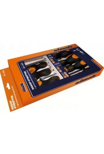 Набір отверток шлиц и крест MIOL CRV 7 предметов