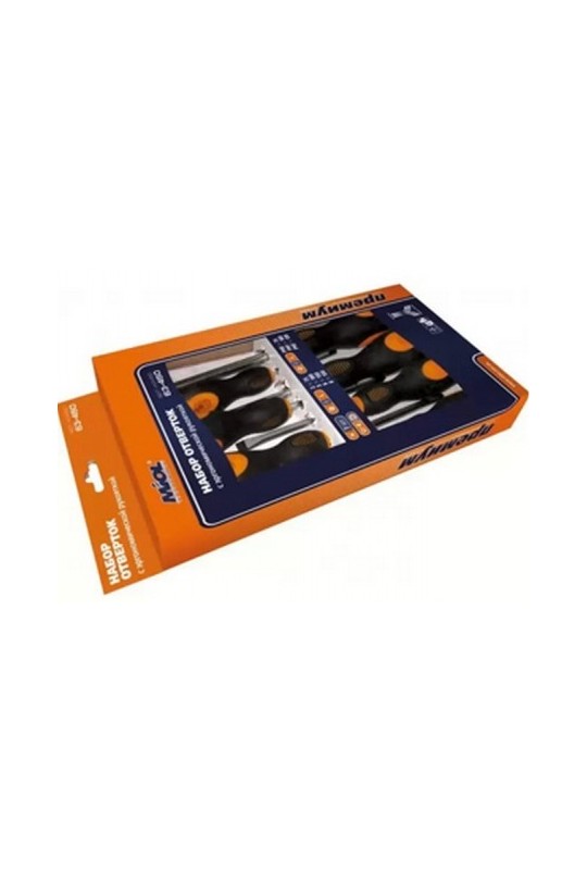 Набір отверток шлиц и крест MIOL CRV 7 предметов