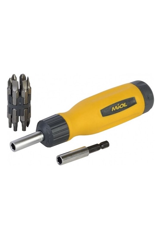 Відвертка MIOL 65-060 з комплектом насадок