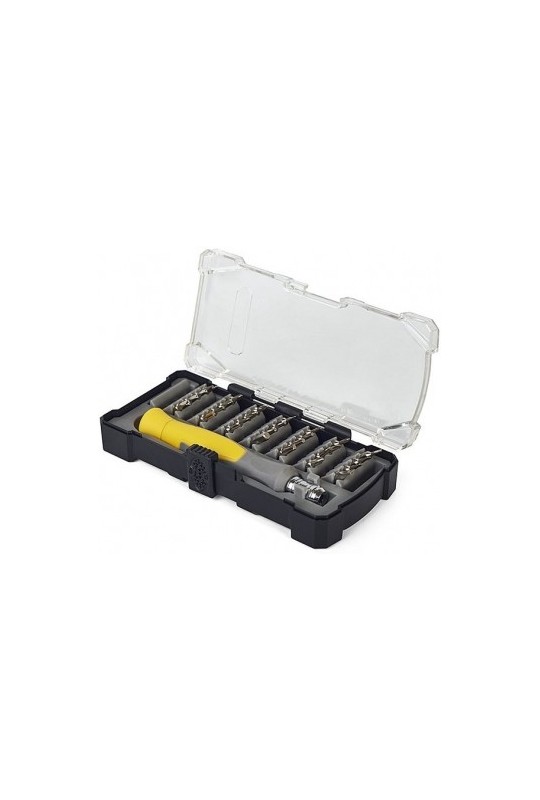 Відвертка з набором прецизійних біт Miol, 38шт (66-025)