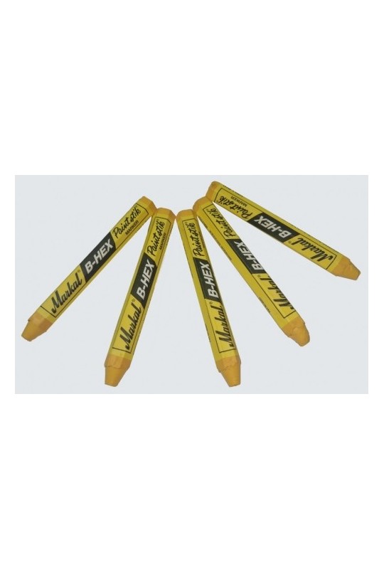 Термостійкий маркер по металу 13 мм (жовтий) Markal PAINTSTIK B-HEX (80251)