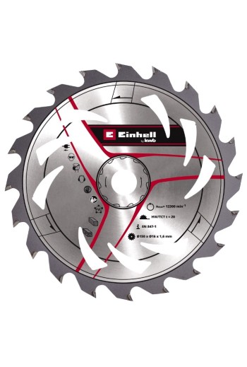 Пиляльний диск Einhell, 150х16 мм, 20Т