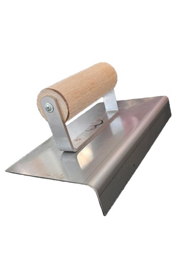 Гладилка кутова 200х120 нержав., радіус 3мм, губа 30мм "BARIKELL"