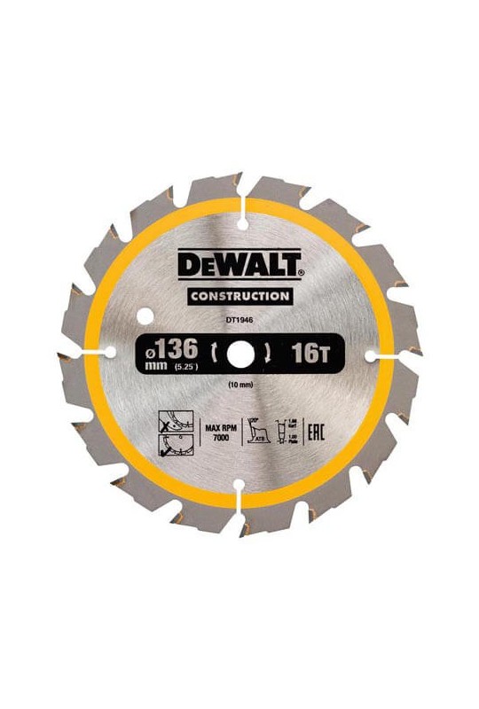 Диск пиляльний СONSTRUCTION DeWALT DT1946