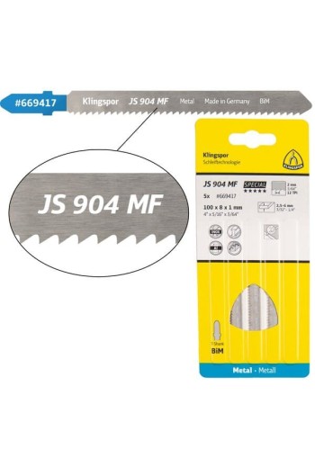 Пиляльне полотно для лобзиків Klingspor JS 904 MF Special