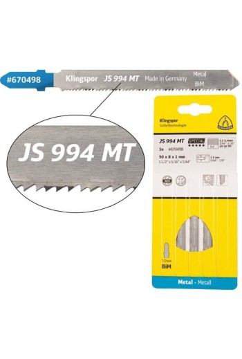 Пиляльне полотно для лобзиків Klingspor JS 994 MT Special