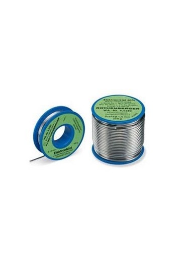 Припій ROTHENBERGER для паяння електроніки 1,5ММ L-SN 60PB CU2, котушка, 100г