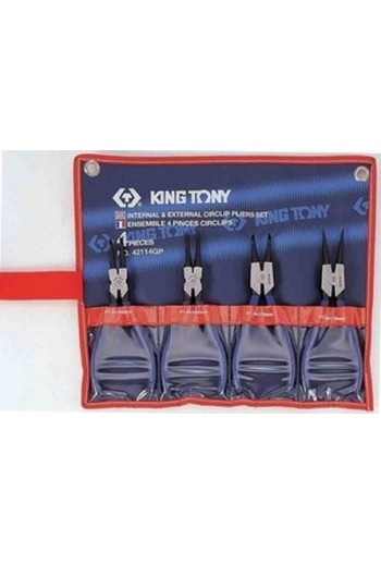 Набор съемников стопорных колец 4пр. KING TONY (42114GP)