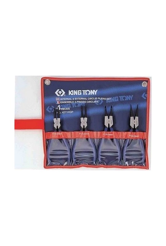 Набор съемников стопорных колец 4пр. KING TONY (42114GP)
