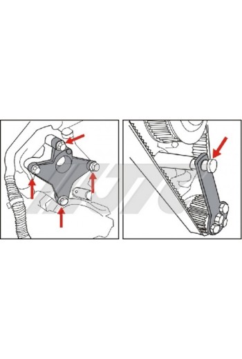 Набор фиксаторов для FIAT 8V с ременным приводом JTC 4929