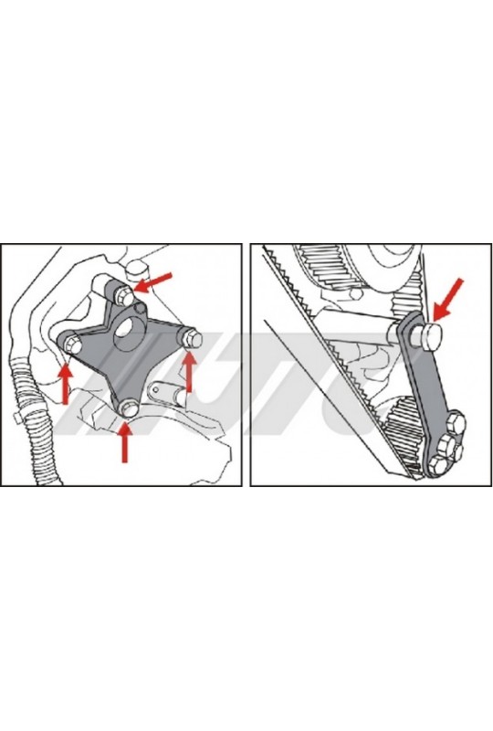 Набор фиксаторов для FIAT 8V с ременным приводом JTC 4929
