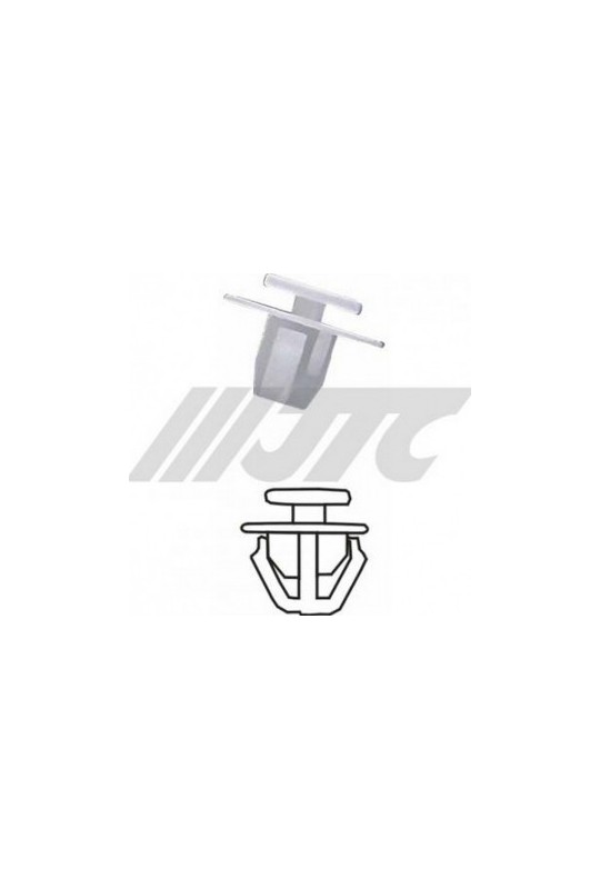 Автомобильная пластиковая клипса крепежная уп 100 шт. JTC RD42