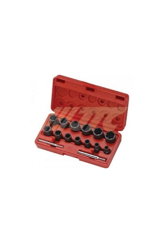 Набор головок для поврежденных гаек 15 шт JTC 1321S