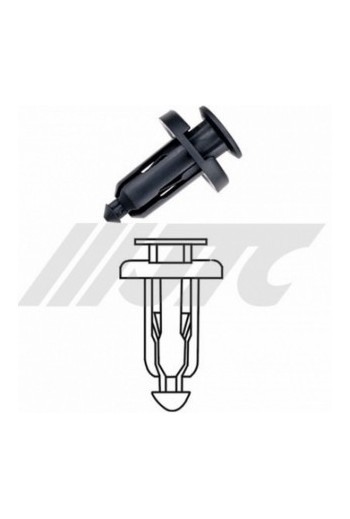 Автомобильная пластиковая клипса крепежная бампер, уп 100 шт. JTC RD26