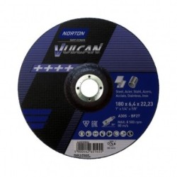 Зачистний круг (180х6,4х22,23) Norton Vulcan A30S-BF27 (66252925526)