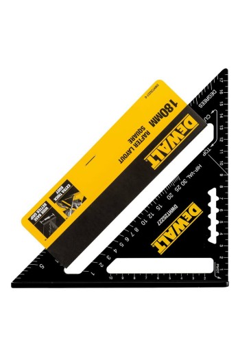 Косинець для покрівельних робіт, металевий, розміром 180 х 180 мм DeWALT DWHT25227-0