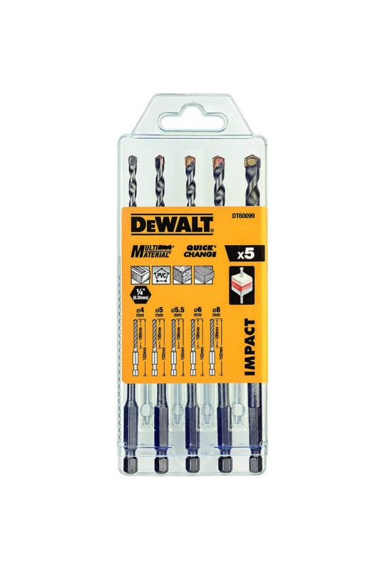 Набір свердел універсальних DeWALT DT60099