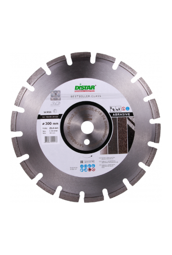диск алмазний 1A1RSS/C1-W (300x2,8/1,8x9x25,4-18 F4) Distar Bestseller Abrasive (13085129022)