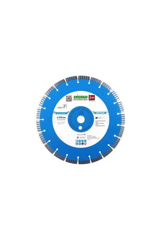 диск алмазний 1A1RSS/C3-W (300x2,8/1,8x12x25,4-21 F4) DISTAR Meteor (12327055022)