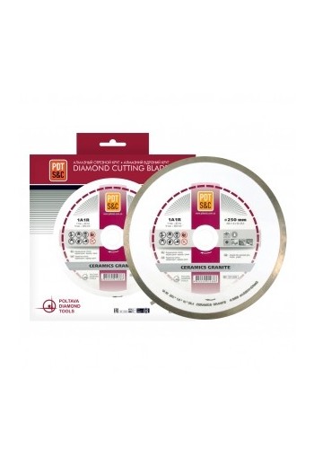 Алмазні відрізні диски 1A1R CERAMICS GRANITE (250х1,6х10х25,4) ПАІ (820701CRMG)